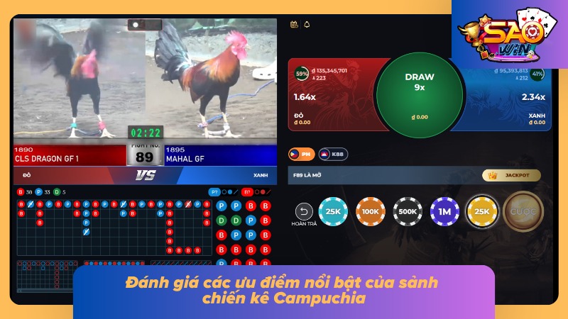 Những ưu điểm nổi bật tạo nên sức hút của các trận đấu