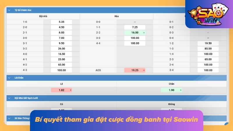 Kinh nghiệm tham gia đặt cược thắng lớn tại Saowin